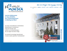 Tablet Screenshot of pensionmonika.com